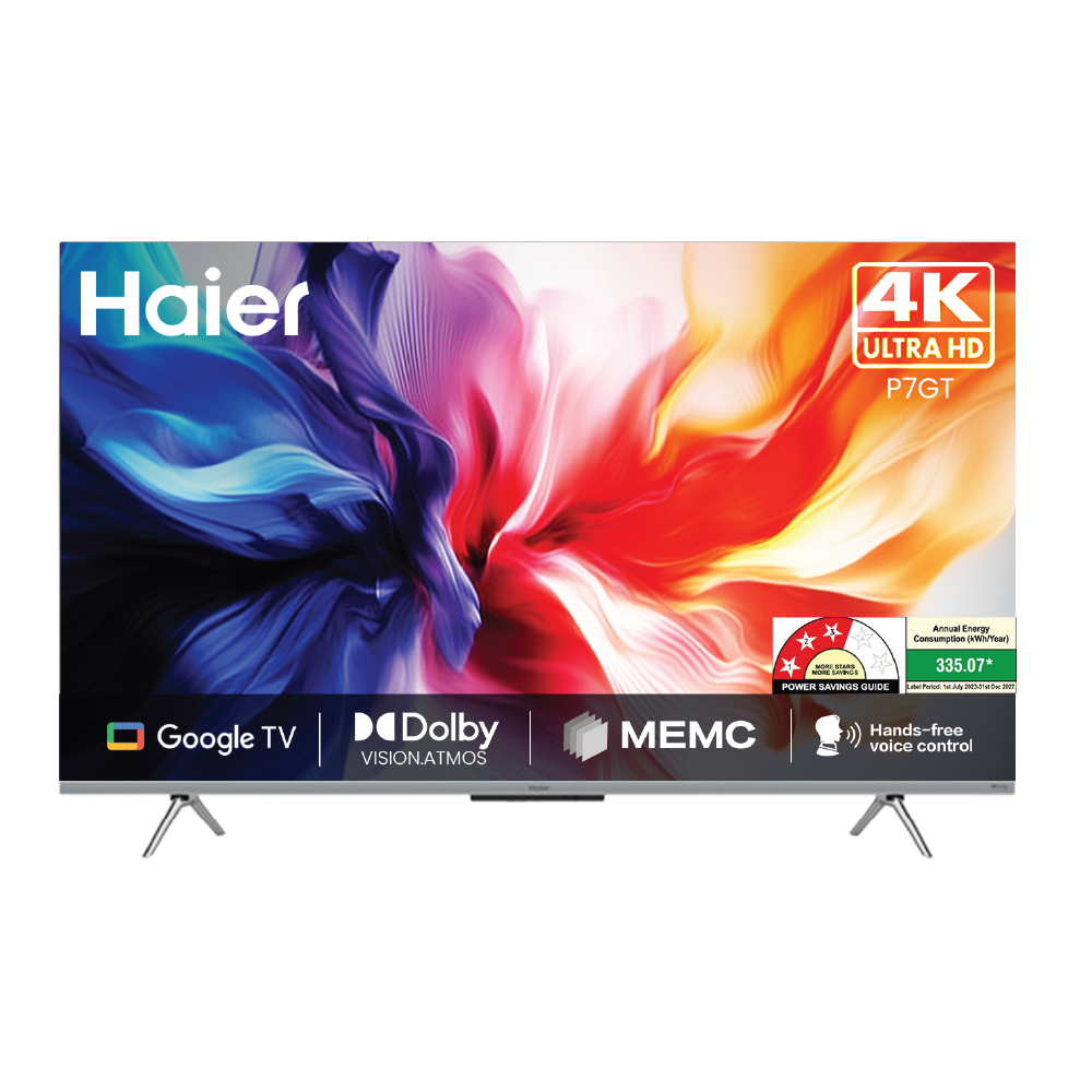 Haier P7GT Ultra HD 140cm (55) Google TV | Hands free voice control